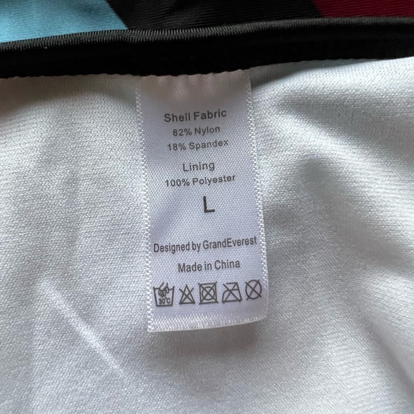 Rainbow one-piece bathing suit; never worn - Picture 3 of 3